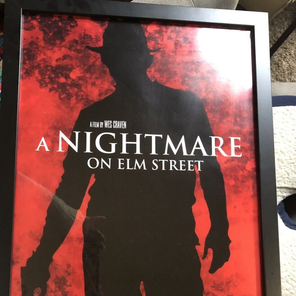 Nightmare on Elm Street Framed Paper Movie Poster MINT GREAT FATHERS DAY GIFT!
